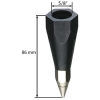 Complete point and tip for poles with lower 5/8&quot; thread