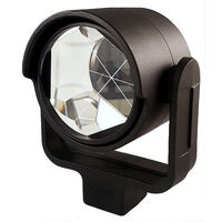 Circular prism &amp; holder, silver-coated